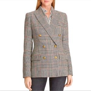 NWT Ralph Lauren Glen Plaid Blazer Size 6